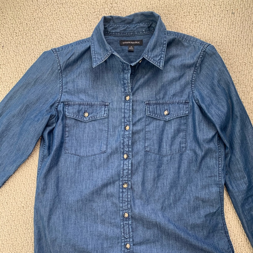 Jean Button up top!